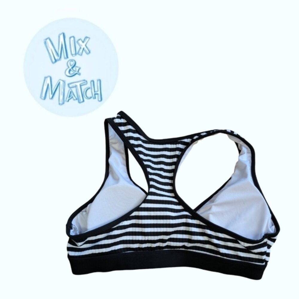 Quintsoul Racerback Striped Bikini Top - Picture 3 of 5